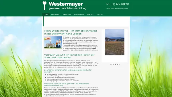 Website Screenshot: Green Zac - Immobilienmakler Steiermark - Immobilienvermittlung Westermayer - Date: 2023-06-22 15:02:28