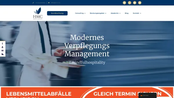 Website Screenshot: HMC Hospitality Management Consulting OG - HMC Consulting - Beratung für Gastronomie & Hotellerie - Date: 2023-06-26 10:25:53