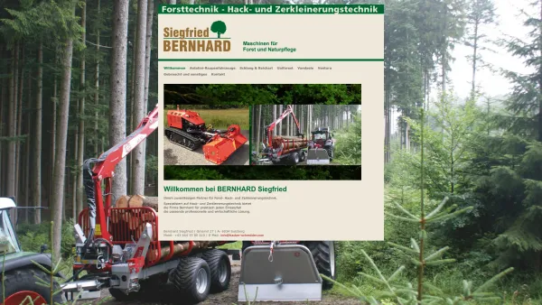 Website Screenshot: Siegfried Bernhard Forsttechnik Hack-und Zerkleinerungstechnik - Siegfried Bernhard GmbH - Date: 2023-06-14 10:38:29