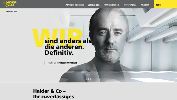 Website Screenshot: Haider & Co Hochbau und Tiefbau - Haider & Co | Bauunternehmen Villach - Date: 2023-06-26 10:25:53