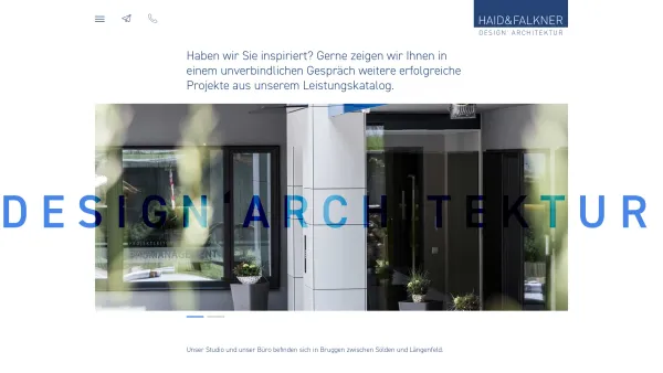 Website Screenshot: Haid & Falkner GmbH - Kontaktieren sie uns  - Haid & Falkner Design' Architektur - Date: 2023-06-15 16:02:34