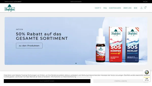 Website Screenshot: CBD Jonny Lieferexpress - Hanfalpin | CBD Shop - CBD Produkte online kaufen - Date: 2023-06-26 10:25:53