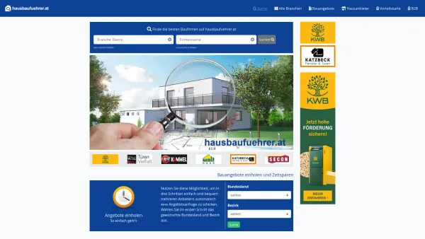 Website Screenshot: Firma Sifkovits Hausbaufuehrer im Internet - Hausbaufuehrer.at die Plattform für Bauen und Wohnen - Date: 2023-06-15 16:02:34
