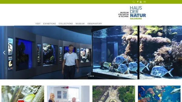 Website Screenshot: Haus der Natur Salzburg Splash-Screen - Haus der Natur - Museum for Natural Science and Technology - Haus der Natur - Date: 2023-06-14 10:38:31