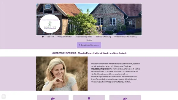 Website Screenshot: Hausbesuchspraxis Heilpratikerin C. Pepe - Claudia Pepe, Ihr Heilpraktier für Lüneburg und Umgebung - Date: 2023-06-26 10:25:53