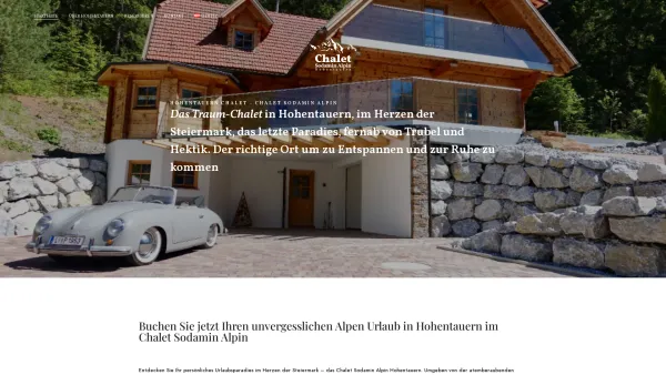 Website Screenshot: Chalet Sodamin Alpin - Hohentauern Chalet Sodamin Alpin - Urlaub in Hohentauern - Date: 2023-06-14 10:46:33