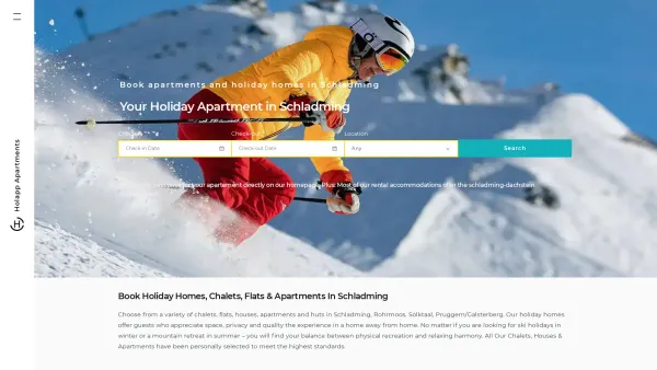 Website Screenshot: Holiday Appartements Incoming Gundula Uray - Apartments in Schladming - Holapp Apartments - Date: 2023-06-15 16:02:34