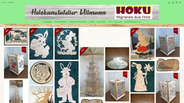 Website Screenshot: Holzkunstatelier Bernd Dieter Ullmann filigrane und exklusive Dekorationen und Geschenke aus Holz - Holzkunstatelier Ullmann - Date: 2023-06-26 10:25:53