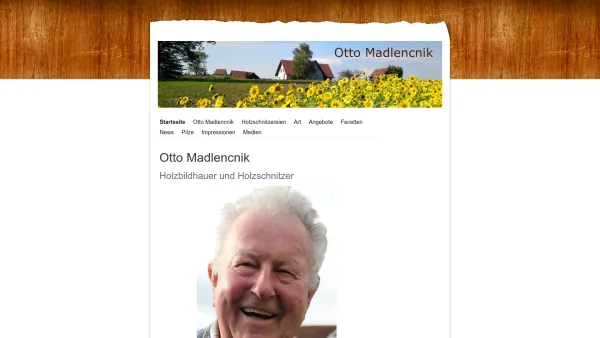 Website Screenshot: Holzschnitzer Otto Madlencnik - Individuelle Anfertigung - Otto Madlencnik - Holzbildhauer und Holzschnitzer - Date: 2023-06-22 15:02:28