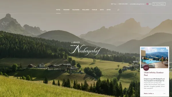 Website Screenshot: Neubergerhof - **** Hotel Neubergerhof . Filzmoos . â˜Žï¸� +43 6453 8381 - Date: 2023-06-22 15:02:28