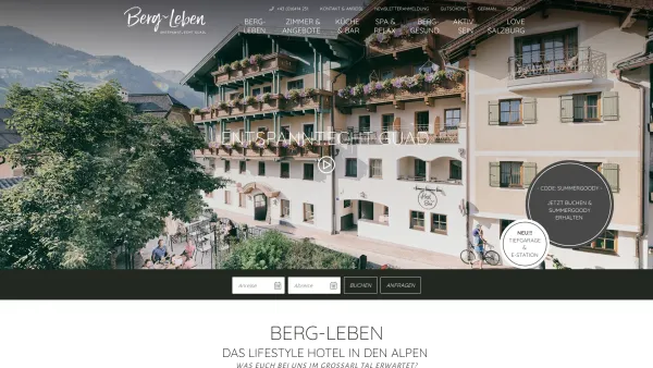 Website Screenshot: Hotel Neuwirt**** - Berg-Leben: Lifestyle Hotel in Großarl in Österreich - Hotel Berg-Leben - Date: 2023-06-22 15:02:29