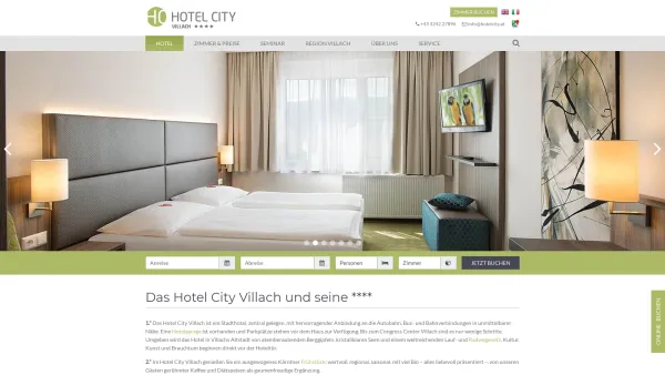 Website Screenshot: Hotel City Karin Strickner GmbH **** - Hotel City - das Stadthotel und Businesshotel im Zentrum von Villach. - Date: 2023-06-26 10:25:53
