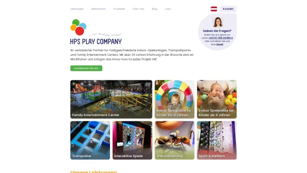 Website Screenshot: HPS Play Company GmbH - Indoorspielplatz & Trampolinpark kaufen - Anbieter Vollkonzepte - Date: 2023-06-26 10:25:53
