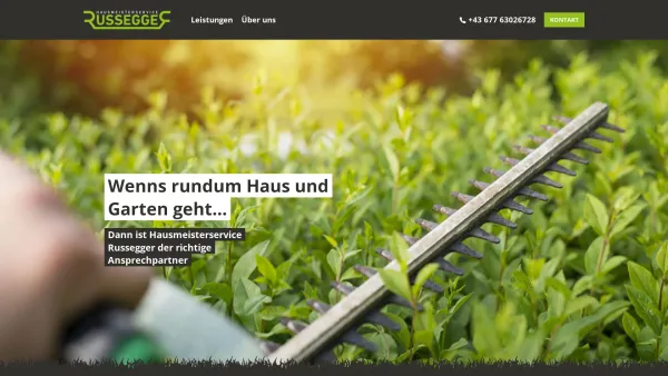 Website Screenshot: Hausmeisterservice Russegger - Hausmeisterservice Russegger – Hausmeisterservice Russegger - Date: 2023-06-26 10:25:53