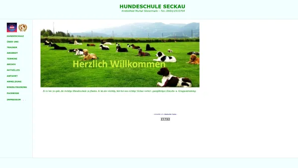 Website Screenshot: HUNDESCHULE-AÖAV-KNITTELFELD STEIERMARK ÖSTERREICH - HUNDESCHULE SECKAU - Date: 2023-06-22 15:02:29