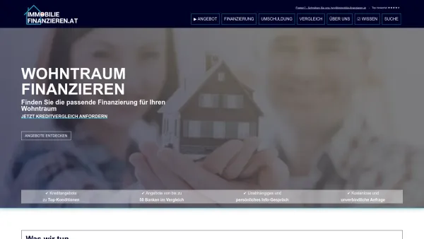 Website Screenshot: Immobilie finanzieren - Immobilie finanzieren in Österreich - Jetzt passenden Kredit finden - Date: 2023-06-26 10:25:56