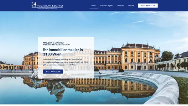 Website Screenshot: Mag. Bäuml & Partner Immobilientreuhand GmbH - Mag. Bäuml & Partner - Immobilienmakler 1130 Wien - Date: 2023-06-26 10:25:56