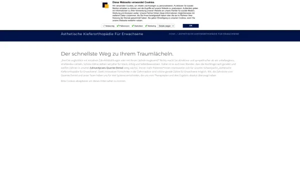 Website Screenshot: Zentrum fuer Implantate in Hamburg - Ästhetische Kieferorthopädie für Erwachsene in Hamburg Wandsbek | Zahnarzt Hamburg Wandsbek - Date: 2023-06-22 12:13:03