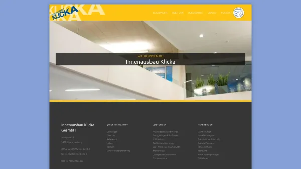 Website Screenshot: Innenausbau Klicka GmbH - Home - Klicka - Date: 2023-06-14 10:46:54