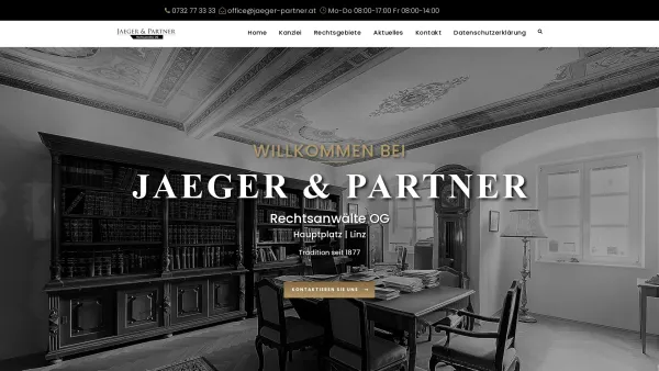 Website Screenshot: JAEGER & Partner Rechtsanwälte OG - JAEGER & Partner Rechtsanwälte OG | Linz, Oberösterreich - Date: 2023-06-15 16:02:34