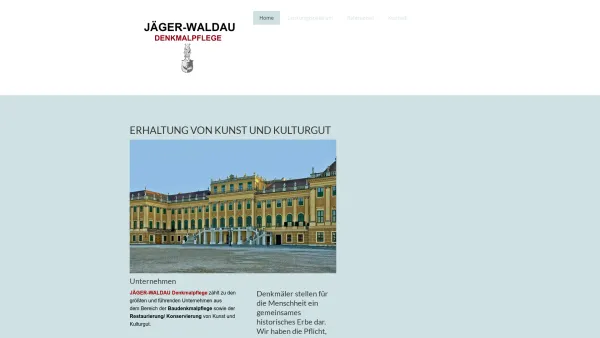 Website Screenshot: JÄGER-WALDAU DENKMALPFLEGE - Jäger-Waldau Restaurierung - jaeger-waldau Denkmalpflege - Date: 2023-06-26 10:25:56