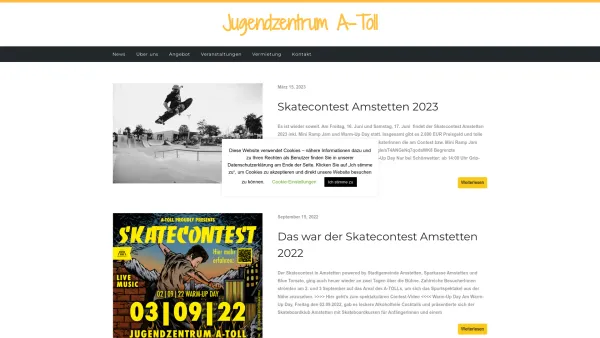 Website Screenshot: Jugendzentrum A-TOLL Amstetten - Jugendzentrum A-Toll - Date: 2023-06-14 10:38:13