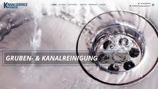 Website Screenshot: Knaus Stefan Kanalservice - Gruben- und Kanalreinigung mit Knaus aus Navis - Date: 2023-06-14 10:38:31
