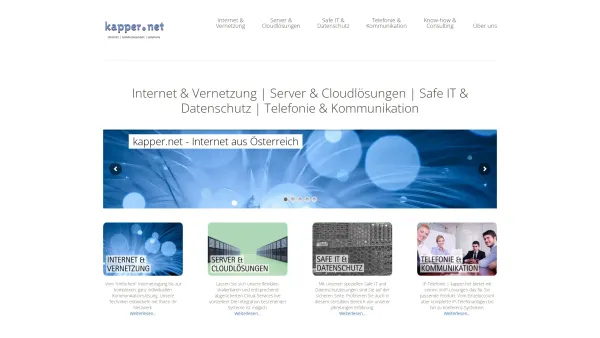 Website Screenshot: Kapper Network-communications GmbH - kapper.net – internet | communications | solutions - Date: 2023-06-22 12:13:03