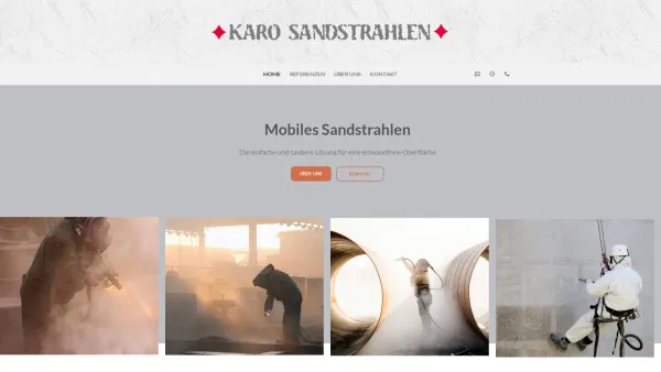 Website Screenshot: KARO Mobiles Sandstrahlen - Home - Karo-Sandstrahlen - Date: 2023-06-14 10:38:31