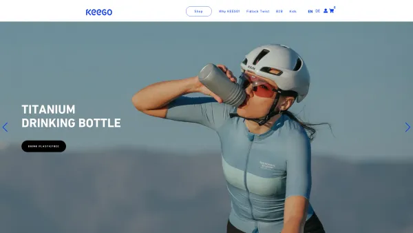 Website Screenshot: KEEGO Technologies GmbH - The only squeezable metal drinking bottle | KEEGO - Date: 2023-06-14 10:46:33