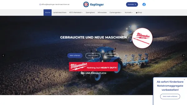 Website Screenshot: Johann Keplinger Ges.m.b.H. & Co KG - Die KFZ-Werkstatt für alle Marken in Urfahr Umgebung - Date: 2023-06-15 16:02:34