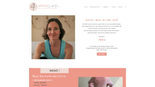 Website Screenshot: Yoga, Pilates & Beckenbodentraining KörperLeichtSinn, Mödling - Yoga, Pilates & Beckenbodentraining - KörperLeichtSinn, Mödling - Date: 2023-06-26 10:25:56