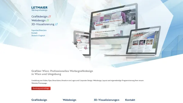 Website Screenshot: Christoph Letmaier, Werbegrafik-Design & Mediengestaltung - Grafiker in Wien / Website, Folder, Broschüren - Letmaier | Werbegrafikdesign - Date: 2023-06-26 10:25:56