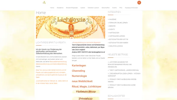 Website Screenshot: Lichtkreis Spirit & Kreativ - Verein Lichtkreis - Date: 2023-06-22 12:13:04