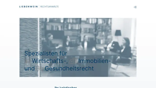 Website Screenshot: Liebenwein Rechtsanwälte GmbH - Liebenwein Rechtsanwälte - Date: 2023-06-22 12:13:04