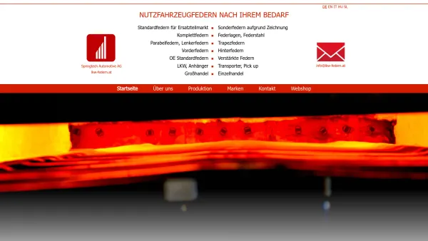 Website Screenshot: LKW Blattfeder AG - Springtech Automotive AG | lkw-federn.at - Date: 2023-06-22 15:00:01