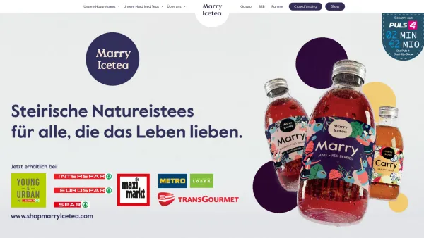 Website Screenshot: Marry the berried ice tea GmbH - Marry Icetea | Regionale naturbelassene Eisteevariationen - Date: 2023-06-26 10:25:56