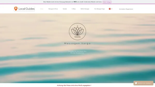 Website Screenshot: Massagen Varga - mobile Massagen wien, ganzkörpermassagen Wien, Massagen Wien - Date: 2023-06-15 16:02:34