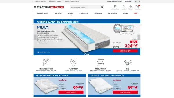 Website Screenshot: Matratzen-Concord Wir haben was Sie wollen! - Matratzen Discount » Günstig - Matratze online kaufen - Date: 2023-06-22 15:00:01