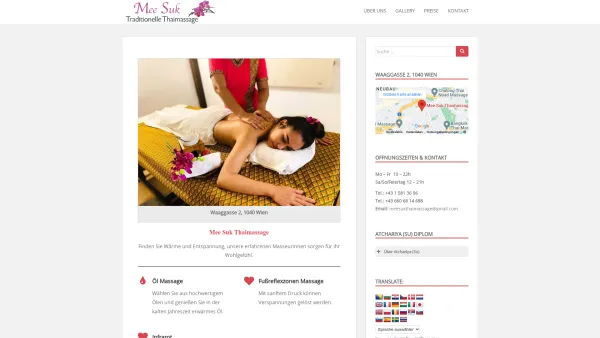 Website Screenshot: Mee suk Thaimassage - Traditionelle Thaimassage 1040 Wien | Mee Suk Thaimassage - Date: 2023-06-14 10:46:33