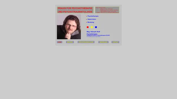Website Screenshot: Mag. Helmuth Wolf Praxis für Psychotherapie und Psychotraumatologie - Mag. Helmuth Wolf: Praxis für Psychotherapie und Psychotraumatologie - Date: 2023-06-22 12:13:05