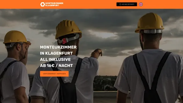 Website Screenshot: Monteurzimmer Klagenfurt - Neubau Monteurzimmer in Klagenfurt ?? Nur noch 2 verfügbar - Date: 2023-06-15 16:02:34