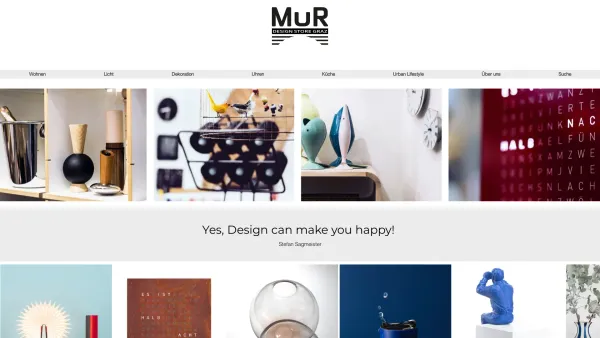 Website Screenshot: MuR Designshop Modernes & Raritäten - Home | mur-designsstoregraz - Date: 2023-06-14 10:37:55
