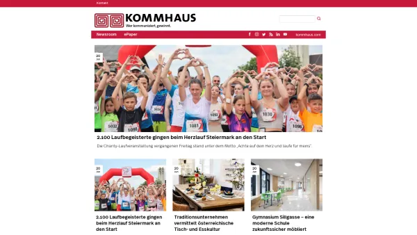 Website Screenshot: Das Kommunikationshaus Bad Aussee Value Added Management GmbH - Home - Kommhaus Newsroom - Date: 2023-06-22 15:00:02