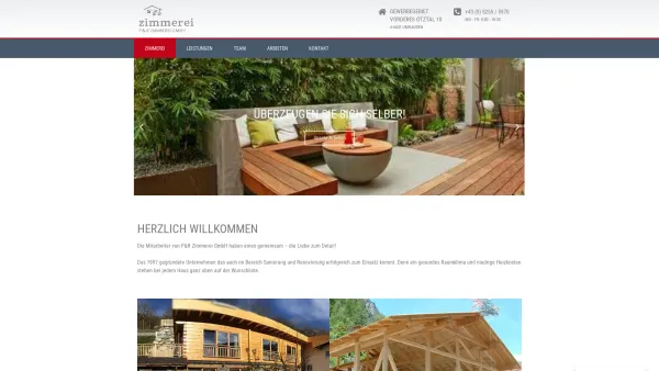 Website Screenshot: http//oetztal-zimmerei.at - Zimmerei Ötztal – Die Zimmerei im Ötztal - Date: 2023-06-22 15:00:02