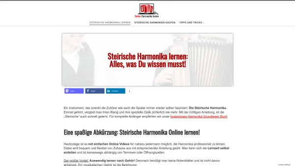 Website Screenshot: online-harmonika-lernen.de - ᐅ Steirische Harmonika lernen: So einfach funktioniert es im Jahr 2023 « - Date: 2023-06-26 10:25:59