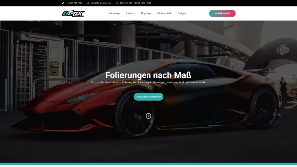 Website Screenshot: Otrix Graphics - Otrix Graphics™// Ihr Fahrzeug-Folierer in Zeltweg und Umgebung! - Date: 2023-06-26 10:25:59