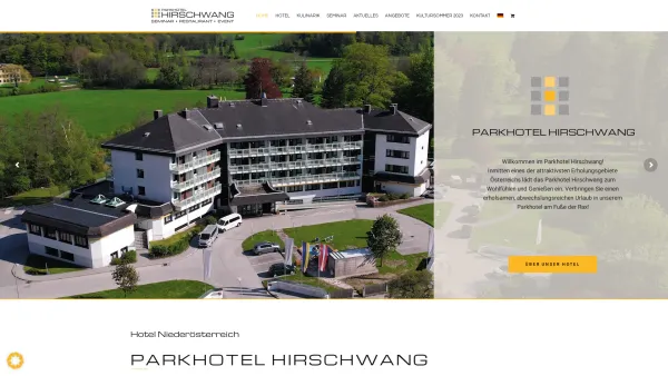 Website Screenshot: Parkhotel Hirschwang - Hotel Niederösterreich | Parkhotel Hirschwang - Seminarhotel - Date: 2023-06-15 16:02:34