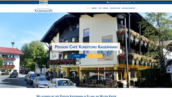 Website Screenshot: Pension Cafe Konditorei Kaisermann - ? Pensionen ? Pension in Ellmau Tirol - Pension Kaisermann - Date: 2023-06-14 10:38:33