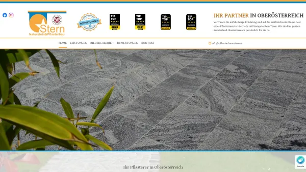 Website Screenshot: Naturstein&Pflasterbau STERN - Pflasterer in Rainbach im Mühlkreis in Freistadt - Date: 2023-06-22 15:00:02